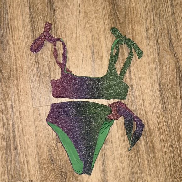 Beach Riot Avalon Bikini Top & Claire Bikini Bottom - Gemstone Ombre - Picture 3 of 4